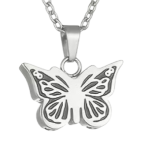 butterfly urn pendant close up