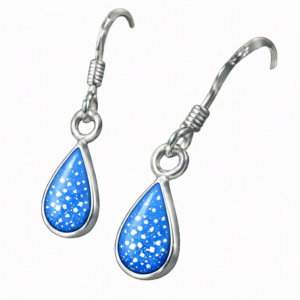 Earing teardrop sky blue